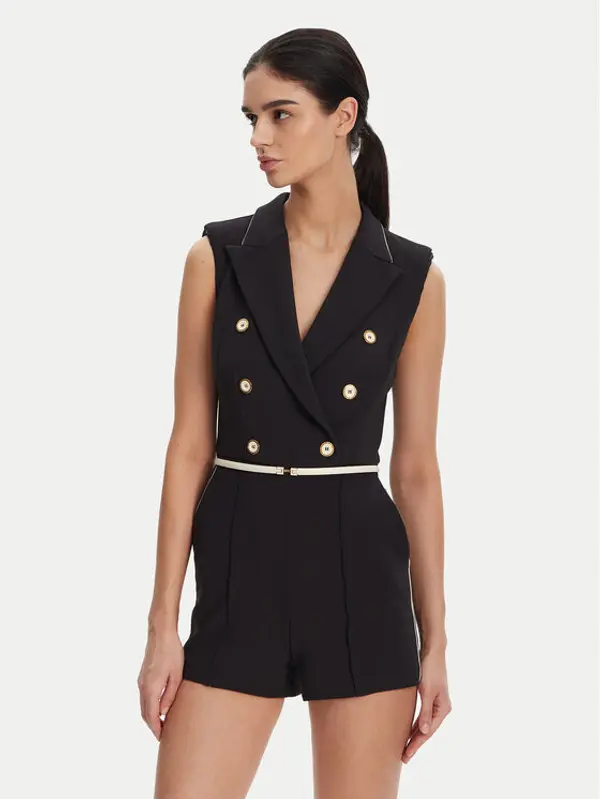 Elisabetta Franchi Elisabetta Franchi Kombinezon TU-T45-51E2 Crna Regular Fit