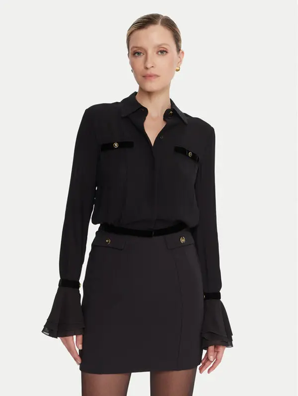 Elisabetta Franchi Elisabetta Franchi Košulja CA-131-57E2-V390 Crna Regular Fit