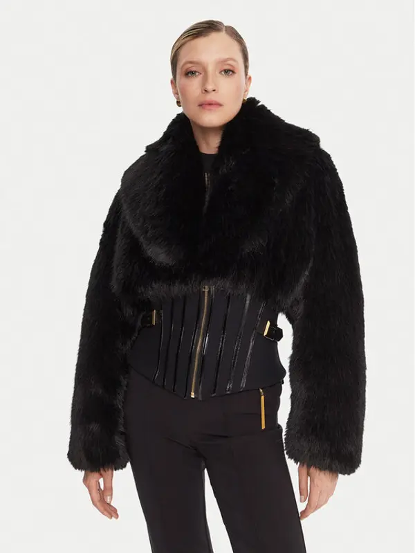 Elisabetta Franchi Elisabetta Franchi Krzno GB-05A-57E2-V980 Crna Regular Fit