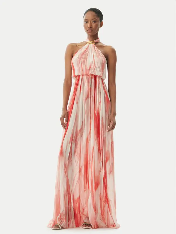 Elisabetta Franchi Elisabetta Franchi Ljetna haljina ABR4752E2 CP9 Crvena Regular Fit