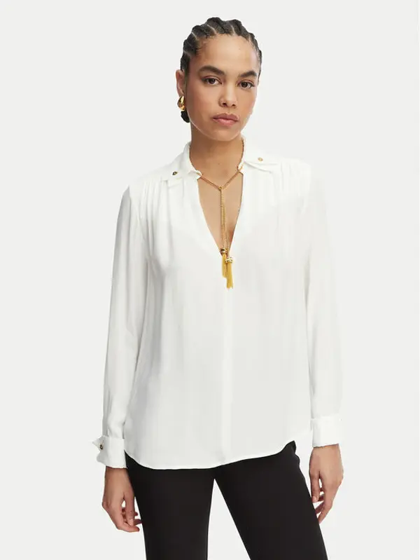 Elisabetta Franchi Elisabetta Franchi Majica CA-159-62E2-V400 Bijela Regular Fit
