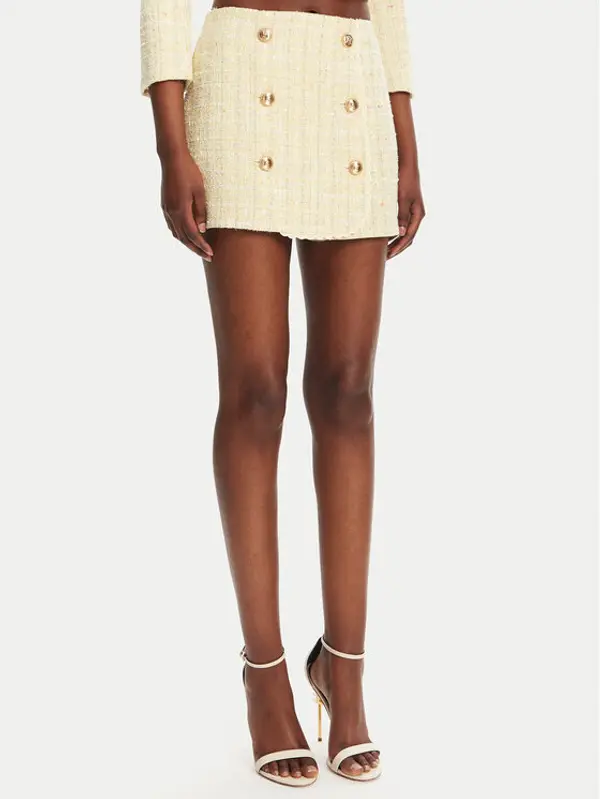 Elisabetta Franchi Elisabetta Franchi Mini suknja GO-116-52E2-V420 Žuta Regular Fit