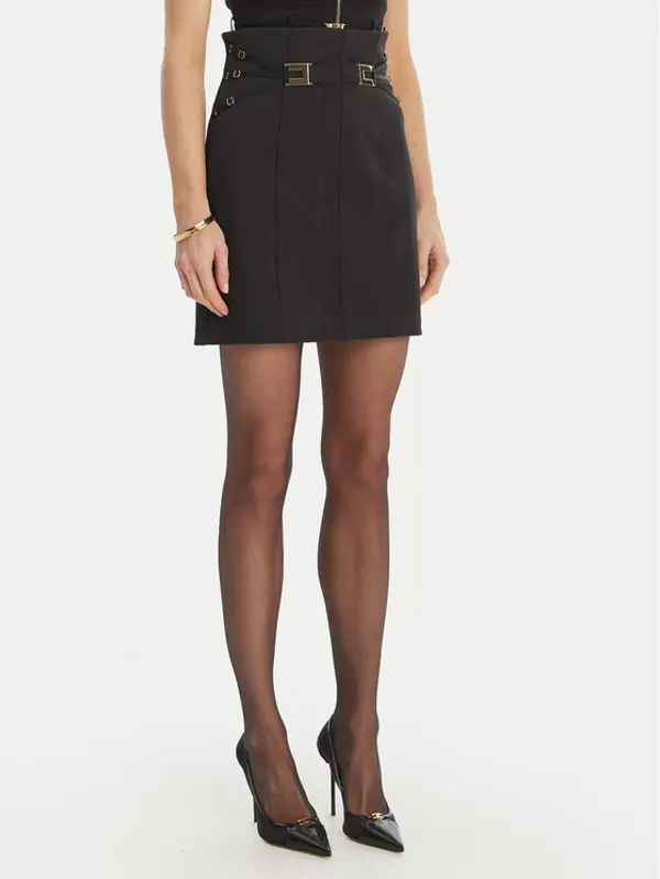 Elisabetta Franchi Elisabetta Franchi Mini suknja GO-167-61E2-V320 Crna Regular Fit