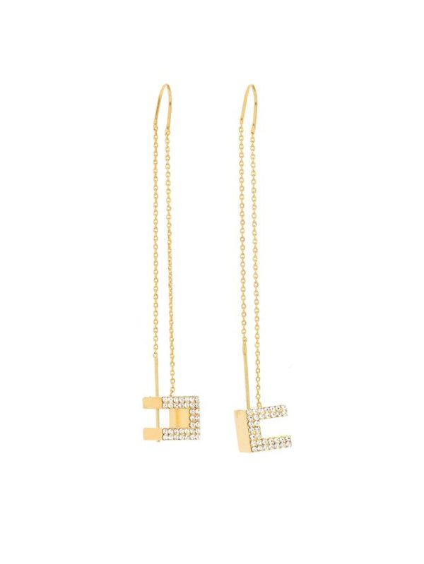 Elisabetta Franchi Elisabetta Franchi Naušnice OR-35A-41E2-V220 Zlatna