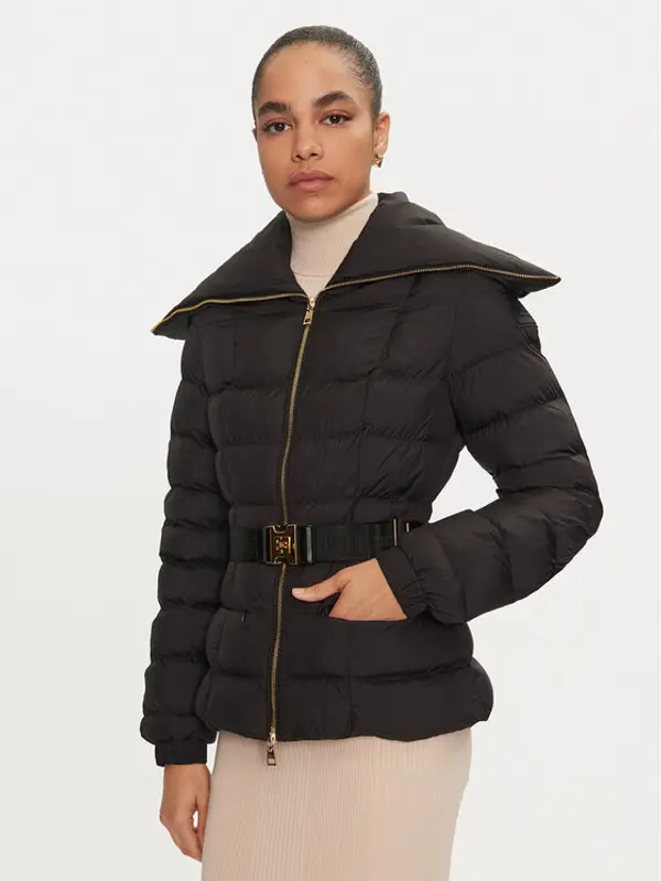 Elisabetta Franchi Elisabetta Franchi Pernata jakna PI-76D-46E2-X680 Crna Regular Fit