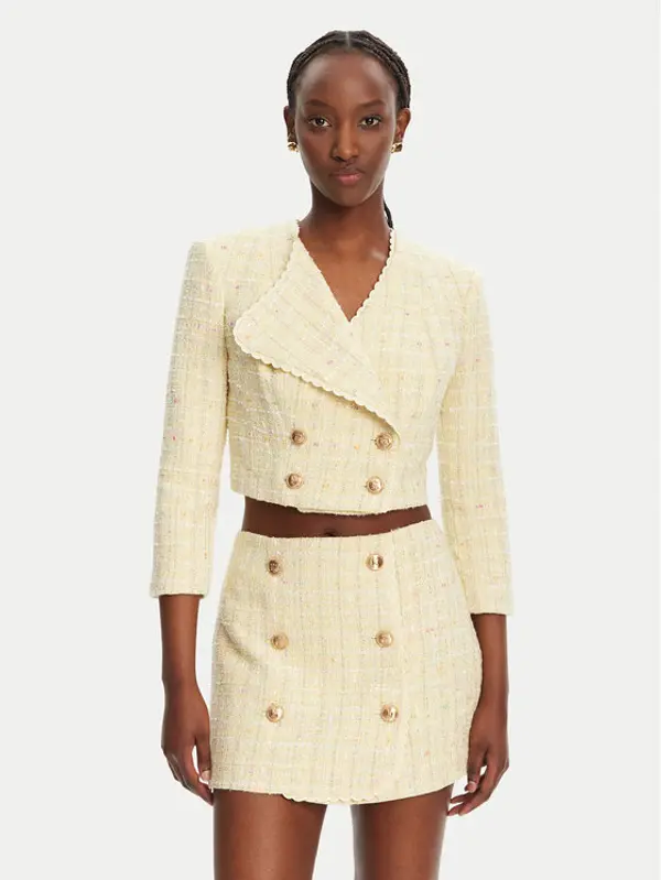 Elisabetta Franchi Elisabetta Franchi Sakoi GI-160-52E2-V600 Žuta Regular Fit