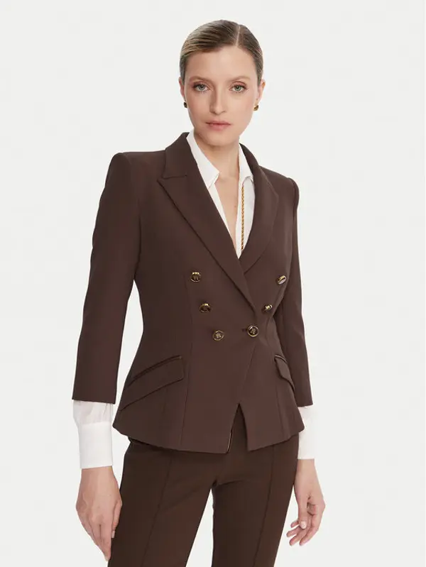 Elisabetta Franchi Elisabetta Franchi Sakoi GI-174-56E2-V660 Smeđa Regular Fit