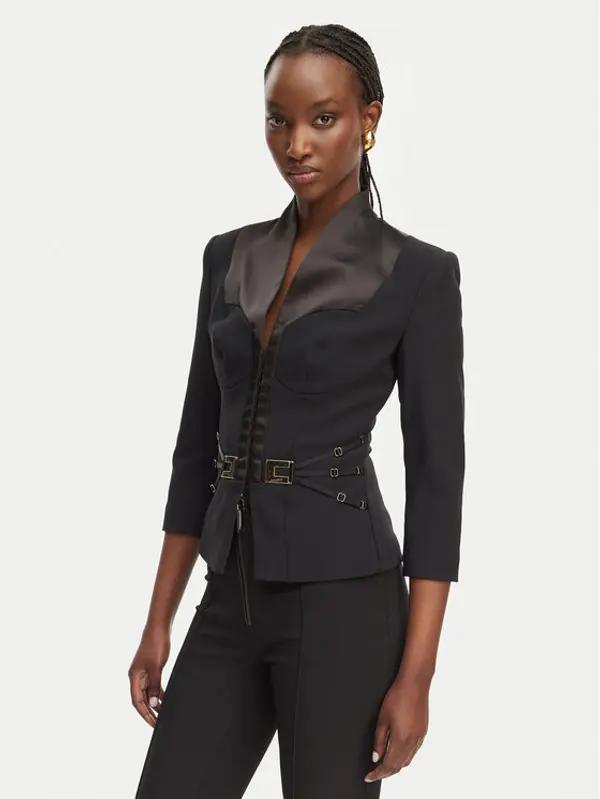 Elisabetta Franchi Elisabetta Franchi Sakoi GI-202-61E2-V590 Crna Regular Fit