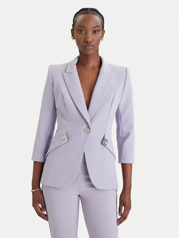 Elisabetta Franchi Elisabetta Franchi Sakoi GI-215-61E2-V590 Ljubičasta Regular Fit