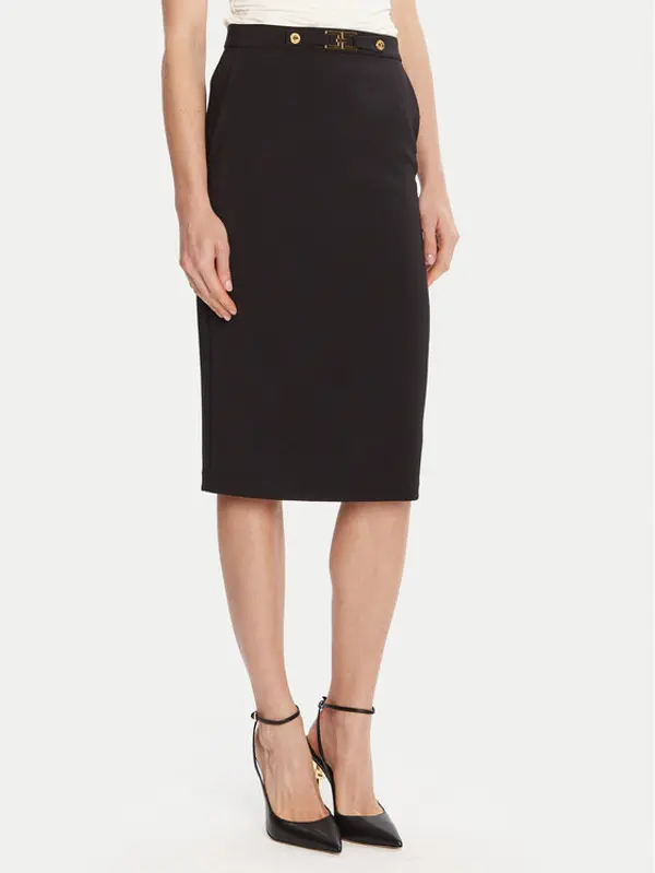Elisabetta Franchi Elisabetta Franchi Suknja olovka GO-137-56E2-V320 Crna Regular Fit