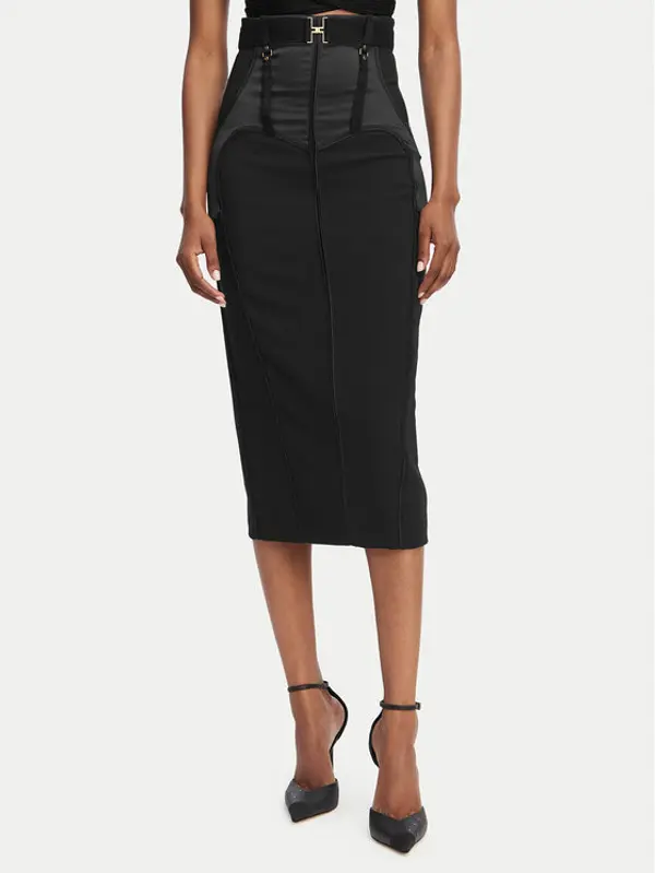 Elisabetta Franchi Elisabetta Franchi Suknja olovka GO-148-62E2-V440 Crna Slim Fit