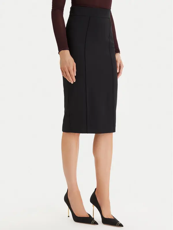 Elisabetta Franchi Elisabetta Franchi Suknja olovka GO-159-61E2-110 Crna Slim Fit