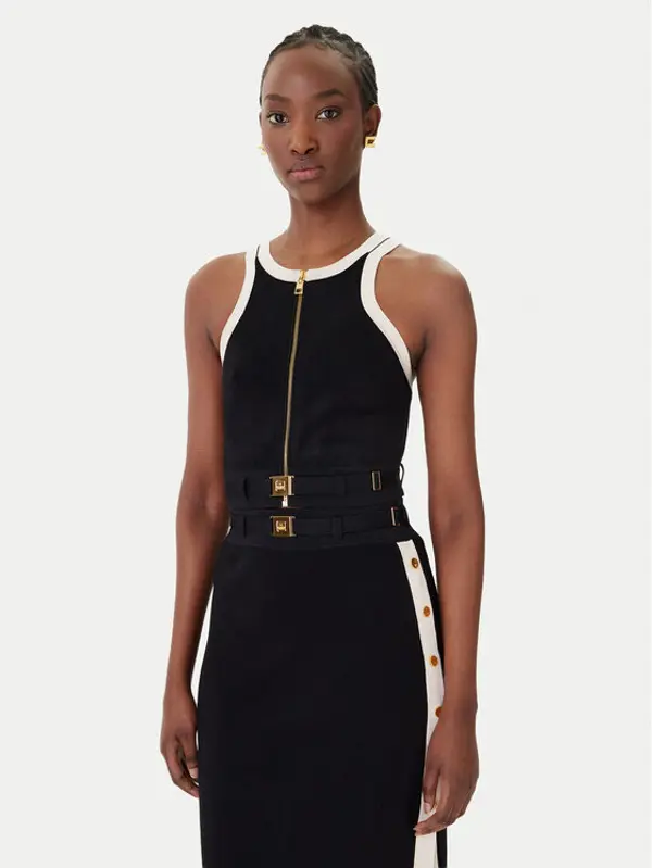 Elisabetta Franchi Elisabetta Franchi Top TK-71S-61E2-V270 Crna Regular Fit
