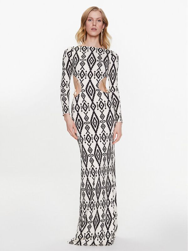 Elisabetta Franchi Elisabetta Franchi Večernja haljina AB-434-32E2-V800 Šarena Slim Fit