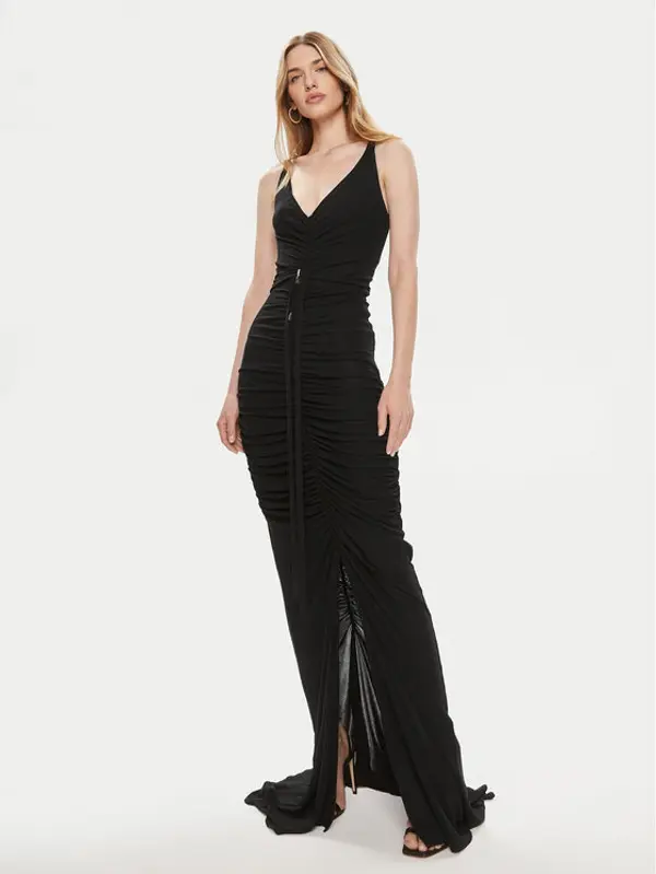 Elisabetta Franchi Elisabetta Franchi Večernja haljina AB-590-42E2-V760 Crna Slim Fit