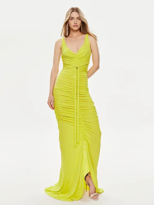 Elisabetta Franchi Elisabetta Franchi Večernja haljina AB-590-42E2-V780 Zelena Slim Fit