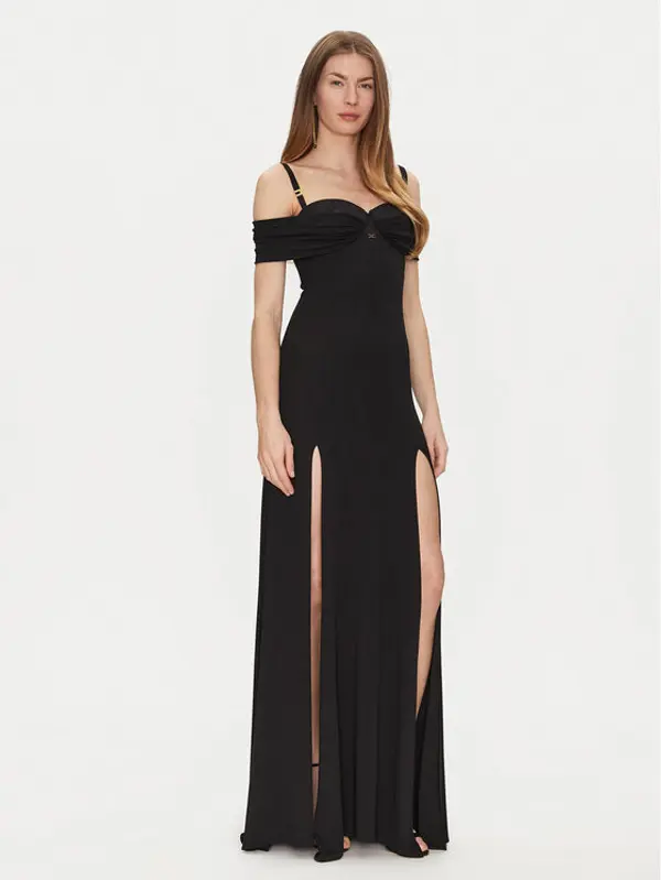 Elisabetta Franchi Elisabetta Franchi Večernja haljina AB-R08-51E2-V800 Crna Regular Fit
