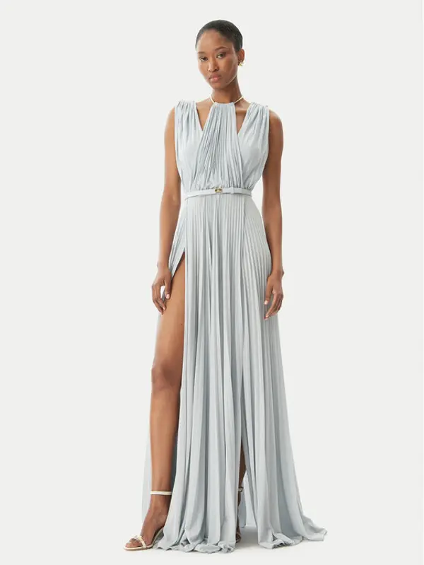 Elisabetta Franchi Elisabetta Franchi Večernja haljina AB-R21-52E2 Svijetloplava Regular Fit