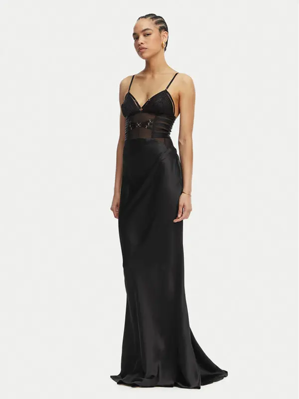 Elisabetta Franchi Elisabetta Franchi Večernja haljina AB-R53-62E2-V760 Crna Slim Fit