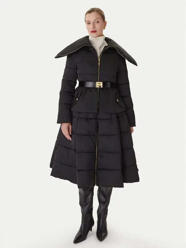 Elisabetta Franchi Elisabetta Franchi Zimska jakna PI-86Z-56E2-V790 Crna Regular Fit