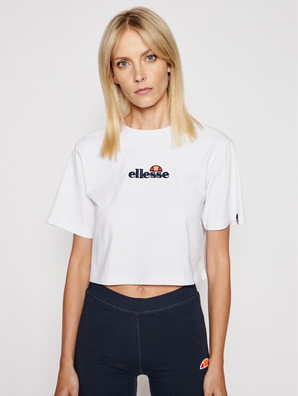 Ellesse Ellesse T-shirt Fireball SGB06838 Bijela Loose Fit