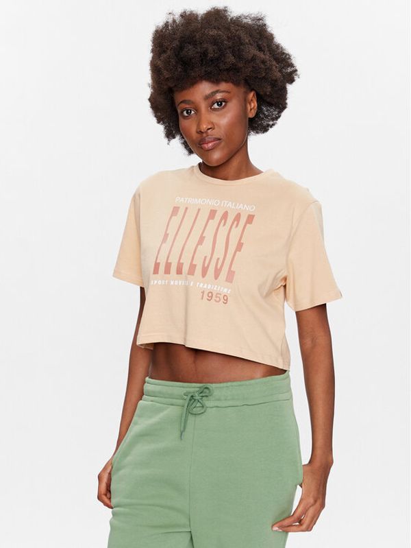 Ellesse Ellesse T-shirt Volia SGR17778 Bež Cropped Fit