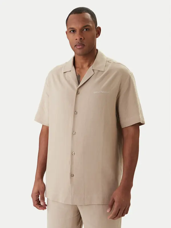 Emporio Armani Emporio Armani Košulja EM000593 AF20590 U6213 Bež Regular Fit