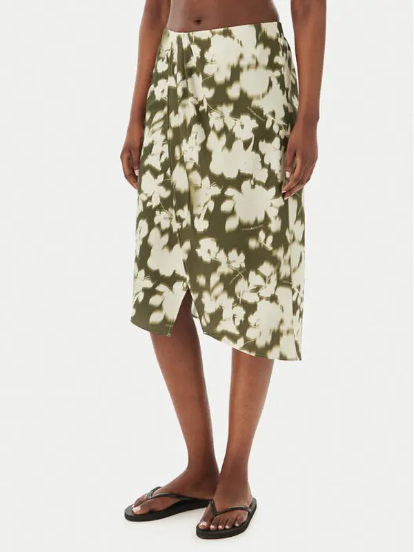 Emporio Armani Emporio Armani Plažna suknja EW003396 AF20248 F7149 Tamno zelena Regular Fit