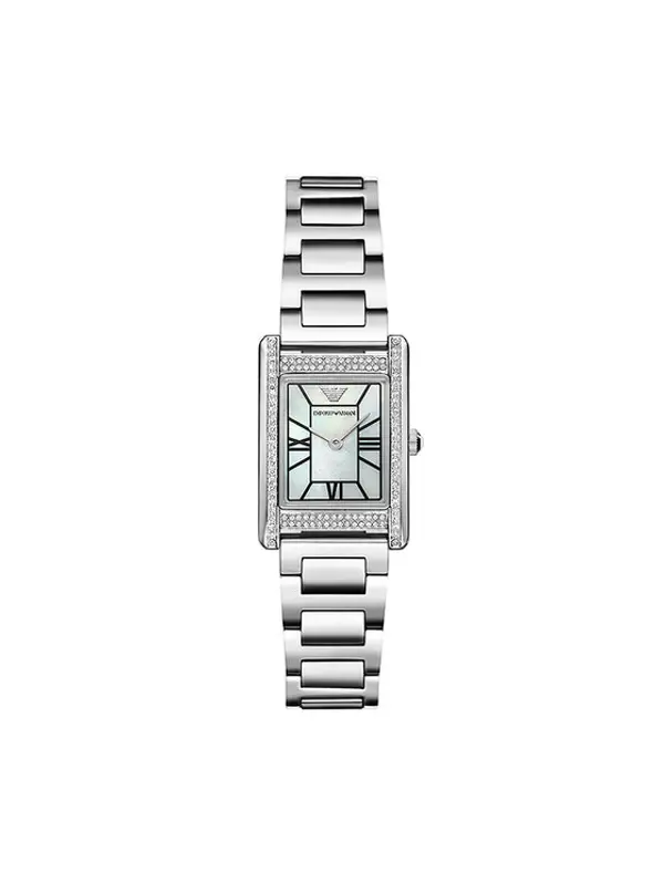 Emporio Armani Emporio Armani Sat Genni AR11625 Srebrna