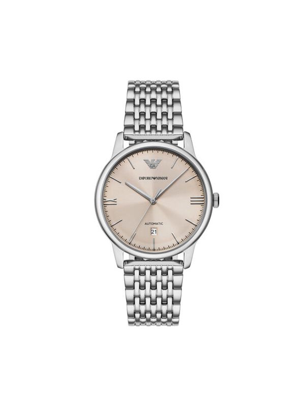 Emporio Armani Emporio Armani Sat Mesh Automatic AR60082 Srebrna