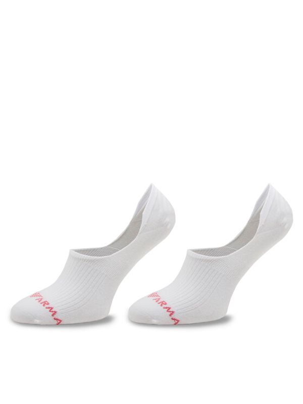 Emporio Armani Emporio Armani Set od 2 para ženskih niskih čarapa 292312 4R229 00010 Bijela