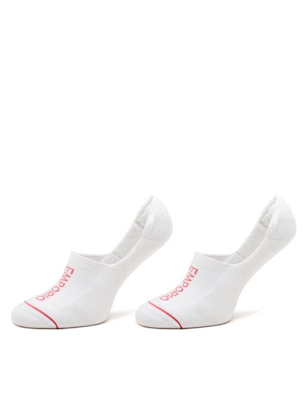 Emporio Armani Emporio Armani Set od 2 para ženskih niskih čarapa 292315 4R227 00010 Bijela