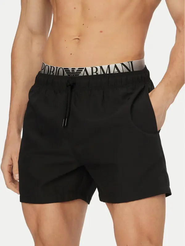 Emporio Armani Emporio Armani Sportske kratke hlače EM000686 AF20432 UC001 Crna Regular Fit