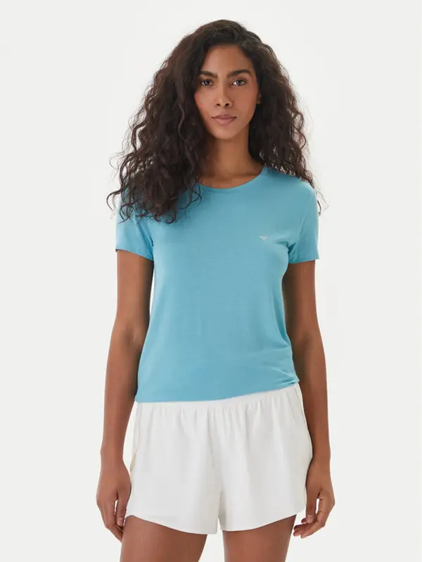 Emporio Armani Emporio Armani T-shirt EW000408 AF19024 U9163 Tirkizna Regular Fit
