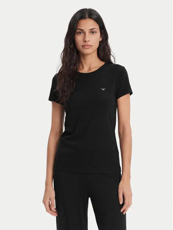 Emporio Armani Emporio Armani T-shirt EW000408 AF19024 UC001 Crna Regular Fit
