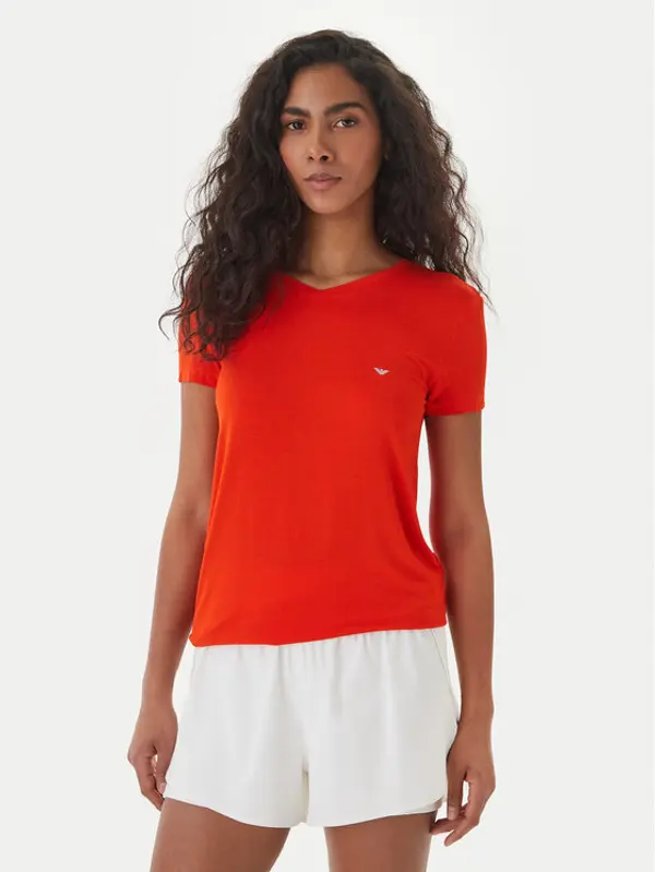 Emporio Armani Emporio Armani T-shirt EW000409 AF19024 U5029 Koraljna Regular Fit
