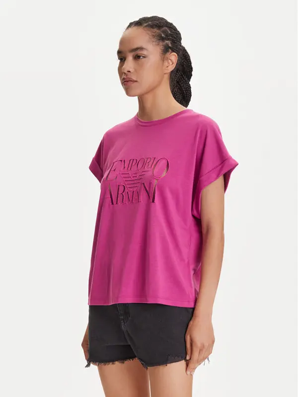 Emporio Armani Emporio Armani T-shirt EW000616 AF12187 UA227 Ružičasta Loose Fit