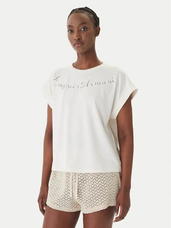 Emporio Armani Emporio Armani T-shirt EW000616 AF20243 U1131 Bijela Regular Fit
