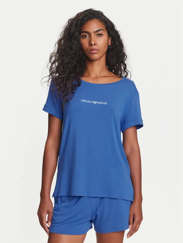 Emporio Armani Emporio Armani T-shirt EW000780 AF12192 UA012 Plava Regular Fit