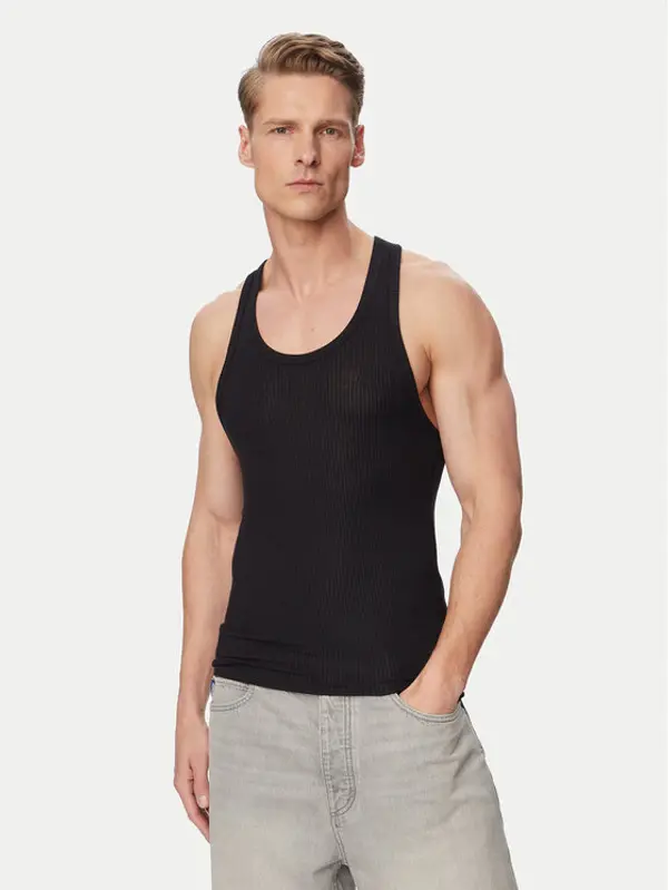 Emporio Armani Emporio Armani Tank top EM000387 AF18892 FC243 Crna Slim Fit