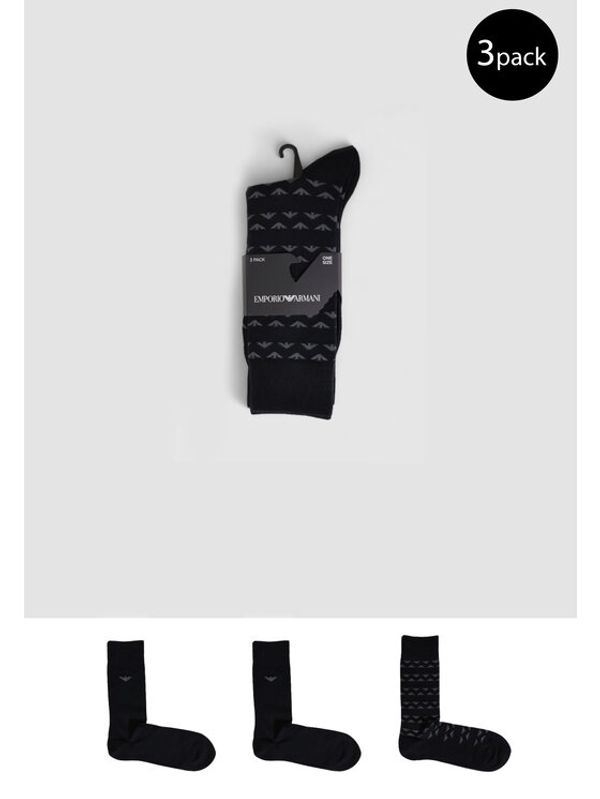 Emporio Armani Underwear Emporio Armani Underwear Čarape 3 PACK Crna