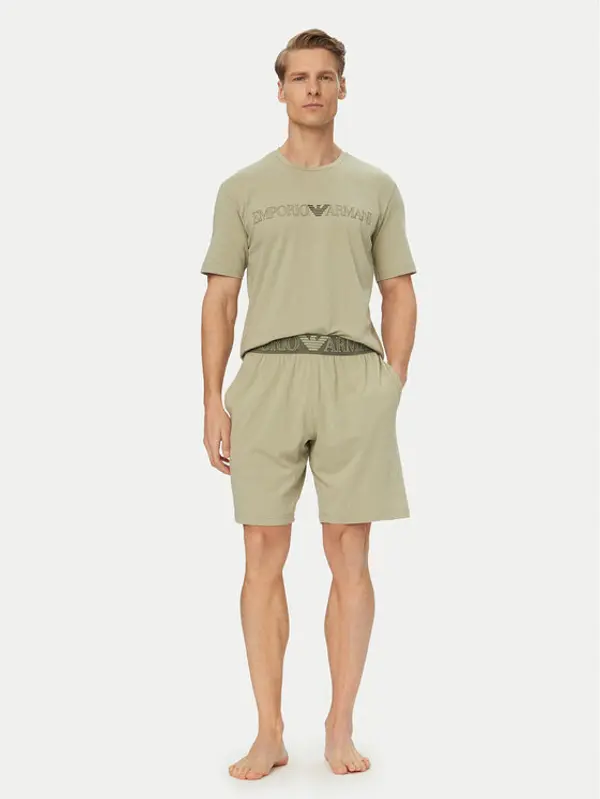 Emporio Armani Underwear Emporio Armani Underwear Pidžama EM000400 AF18890 U8046 Zelena Regular Fit