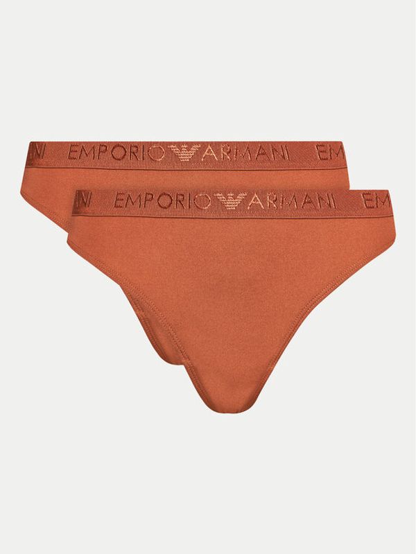 Emporio Armani Underwear Emporio Armani Underwear Set od 2 para tangica 163333 4R235 01656 Smeđa