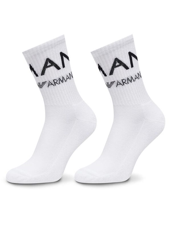 Emporio Armani Underwear Emporio Armani Underwear Set od 2 para ženskih visokih čarapa 292303 4F227 00010 Bijela