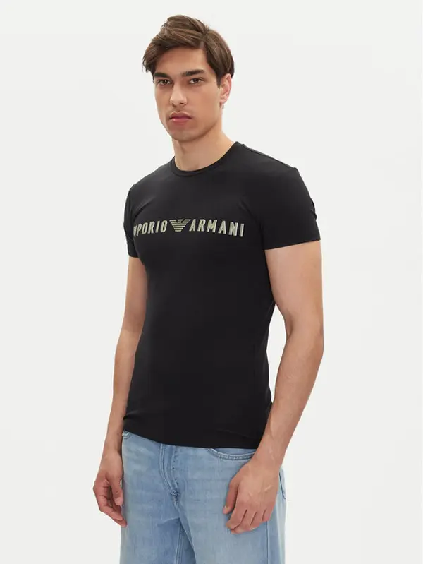 Emporio Armani Underwear Emporio Armani Underwear T-shirt EM000375 AF10772 UC001 Crna Slim Fit