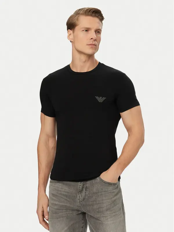 Emporio Armani Underwear Emporio Armani Underwear T-shirt EM000375 AF18890 UC001 Crna Slim Fit
