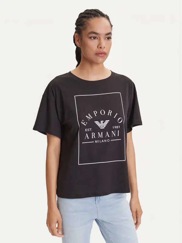 Emporio Armani Underwear Emporio Armani Underwear T-shirt EW000553 AF10887 UC001 Crna Loose Fit