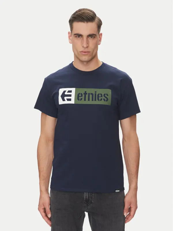 Etnies Etnies T-shirt New Box 4130002282 Tamnoplava Regular Fit