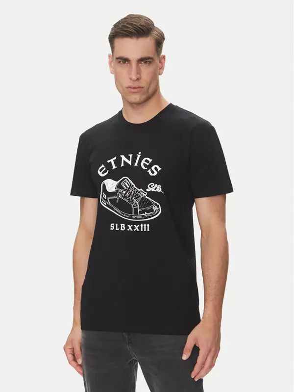 Etnies Etnies T-shirt Slb 4130003757 Crna Regular Fit