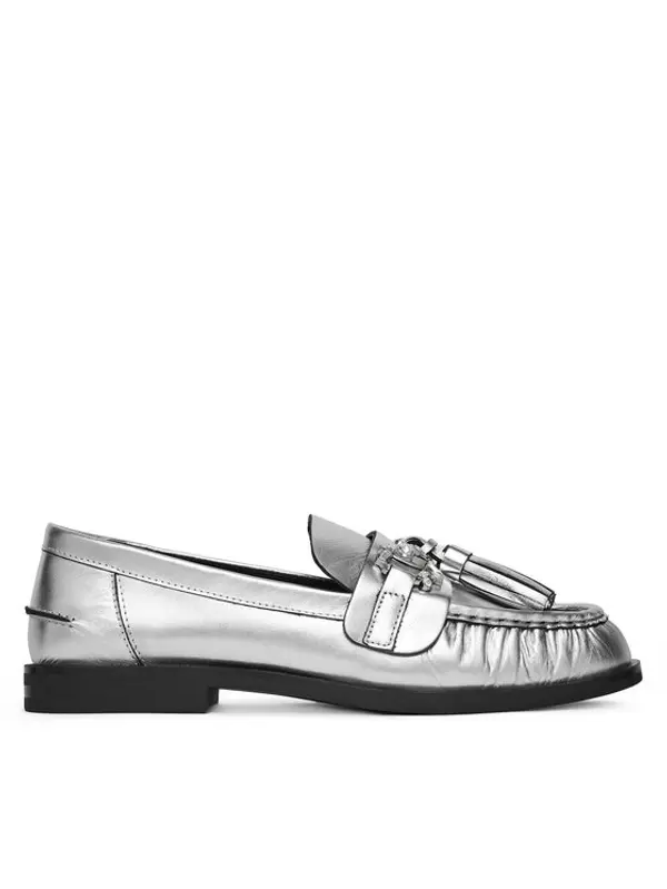 Eva Minge Eva Minge Loaferice PETUNIA-V1792-335-1 Srebrna